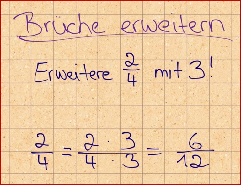 Brüche erweitern