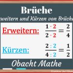 Brüche Erweitern Und Kürzen Erweitern Und Kürzen Von