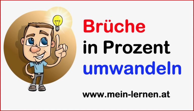 Brüche in Prozent umwandeln Übung 1