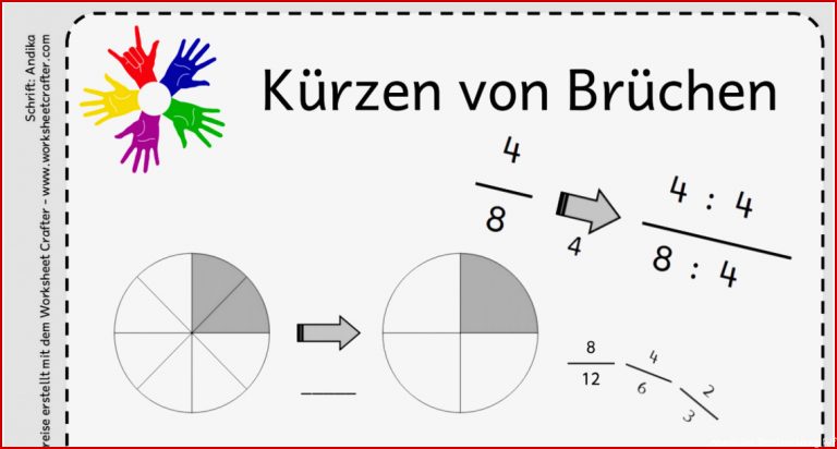 Brüche Kürzen Arbeitsblatt Pdf Stephen Scheidt Schule