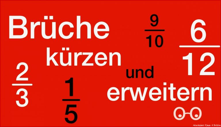 Brüche kürzen und erweitern