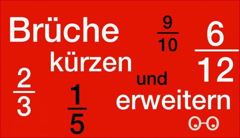 Brüche kürzen und erweitern