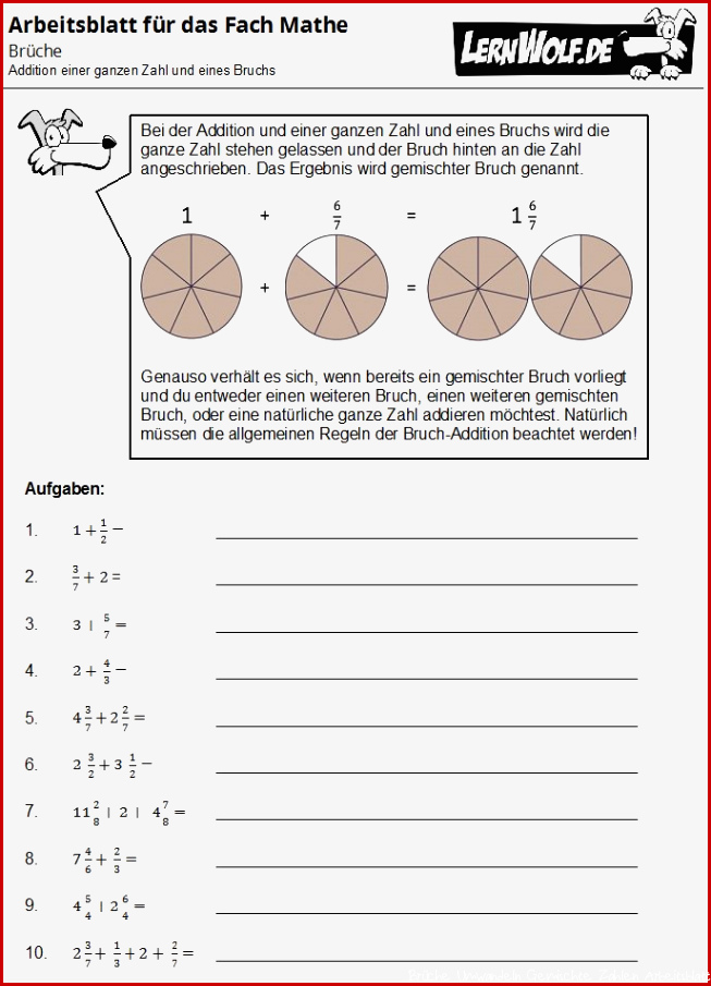 Brüche lernwolf