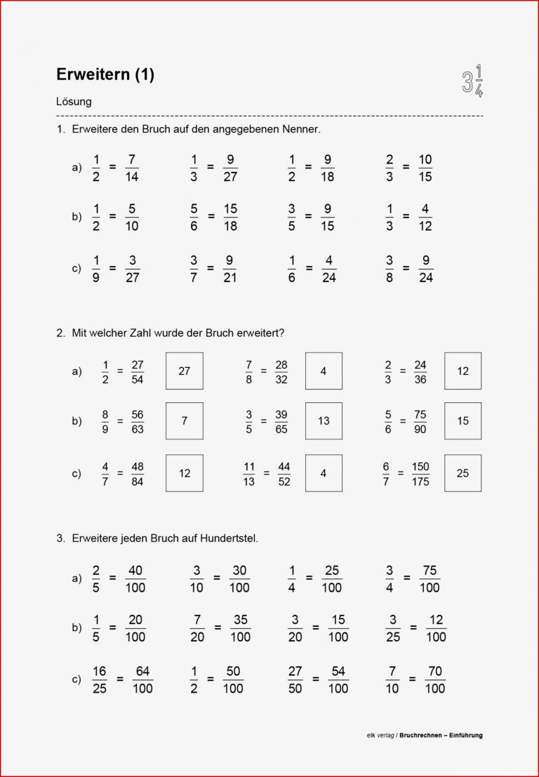 Brüche Mathe Arbeitbletter Klasse 6 Bruchrechnen