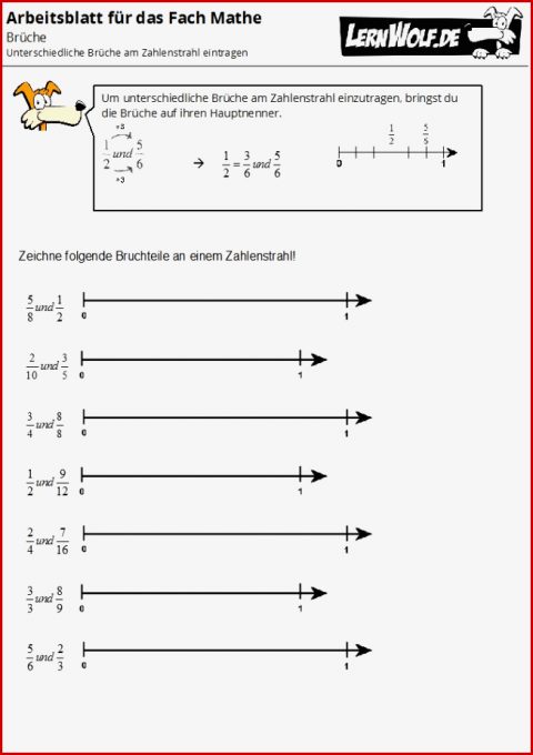 Brüche Mathe Arbeitbletter Klasse 6 Bruchrechnen Lernen