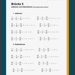 Brüche Mathe Arbeitbletter Klasse 6 Brüche Mathe