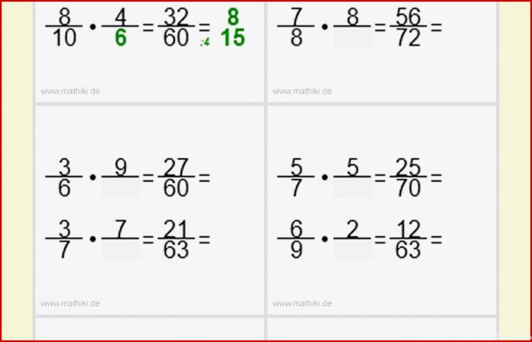 Brüche Mathe Arbeitbletter Klasse 6 Brüche Mathe