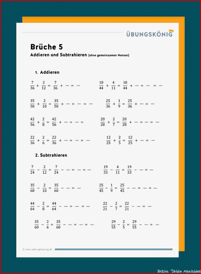 Brüche Mathe Arbeitbletter Klasse 6 Brüche Mathe