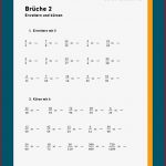 Brüche Mathe Arbeitbletter Klasse 6 Grundwissen