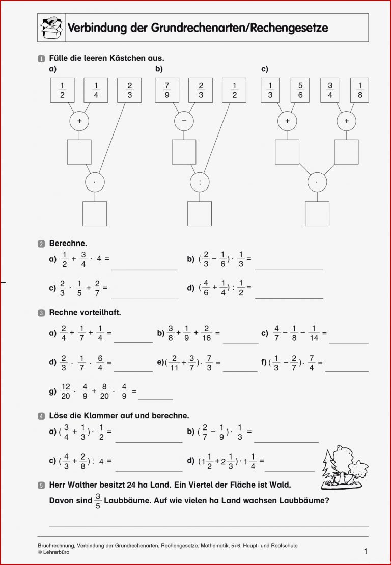 Brüche Mathe Arbeitbletter Klasse 6 Klassenarbeit Mathe