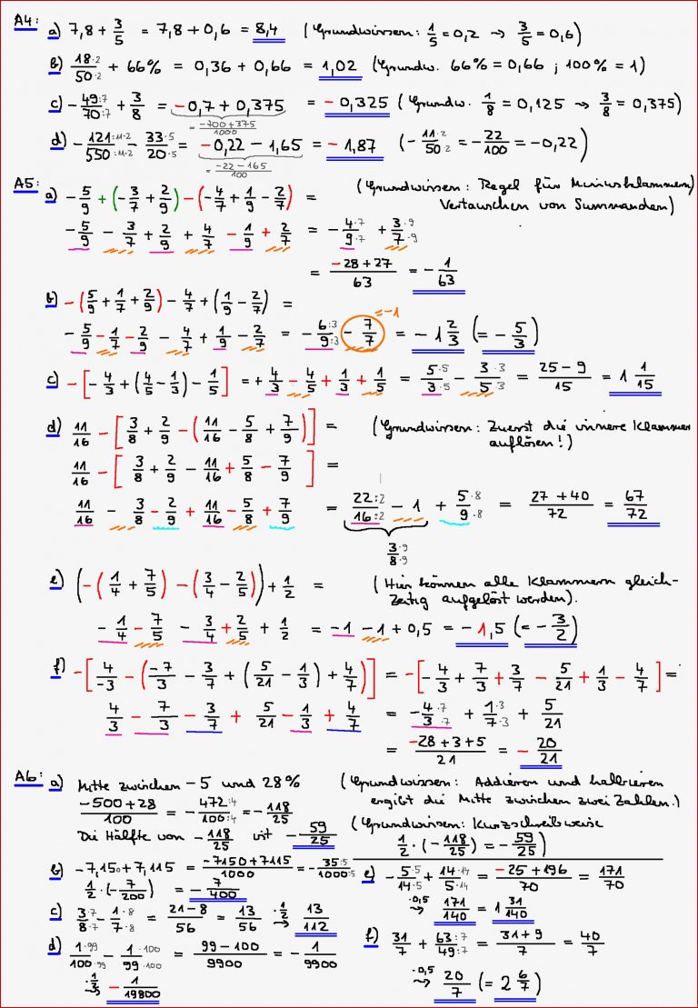 Brüche Mathe Arbeitbletter Klasse 6 Klassenarbeiten Zum