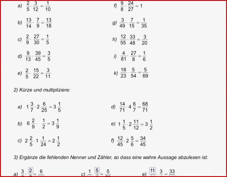 Brüche Mathe Arbeitbletter Klasse 6 Mathe 6 Klasse