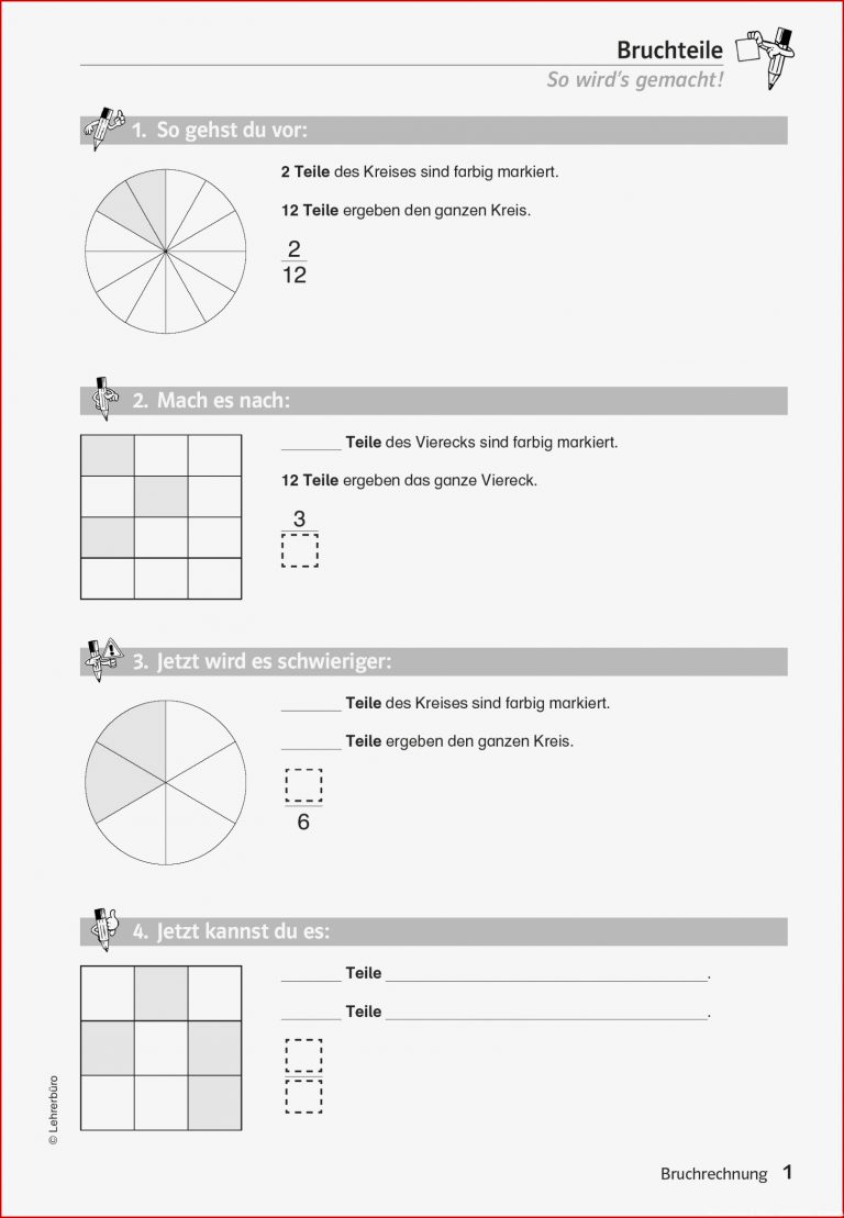Brüche Mathe Arbeitbletter Klasse 6 Mathe Gleichungen