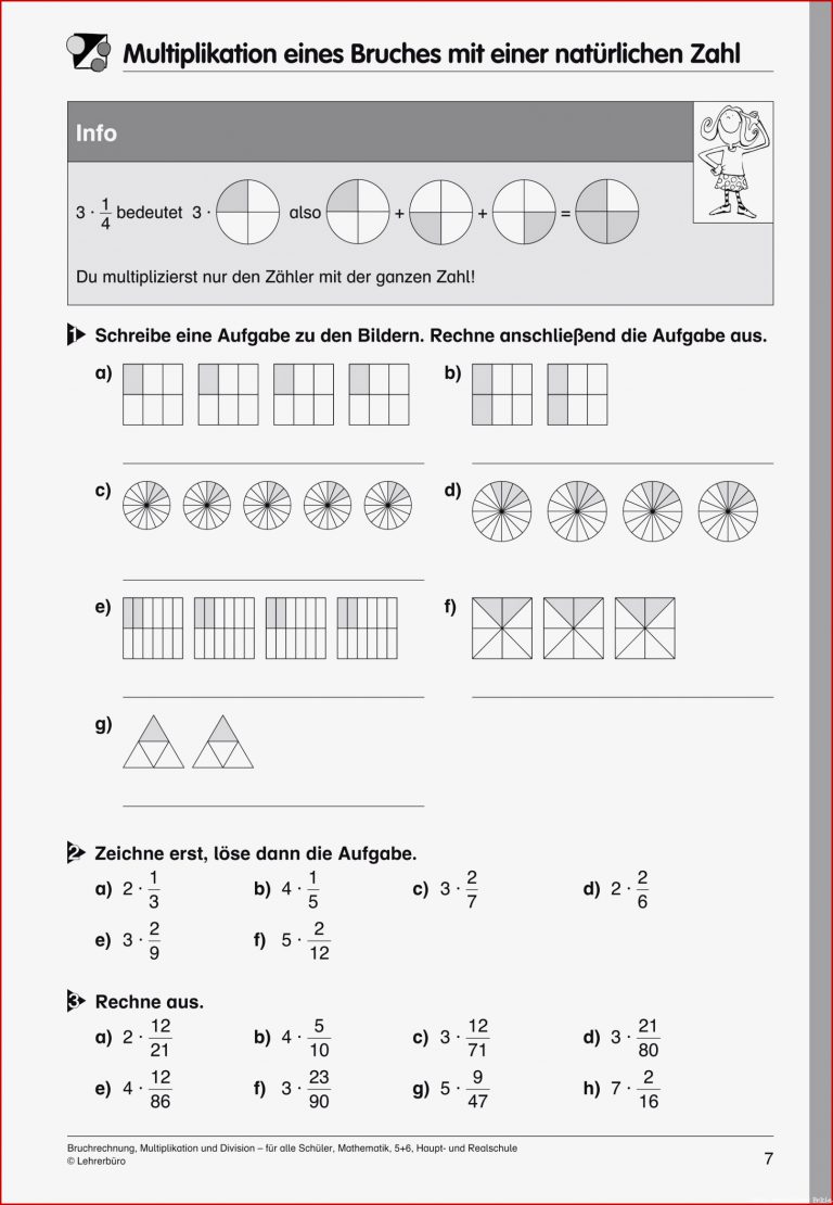 Brüche Mathe Arbeitbletter Klasse 6 Mathe Gleichungen