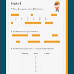 Brüche Mathe Arbeitbletter Klasse 6 Mathematik Klasse 6