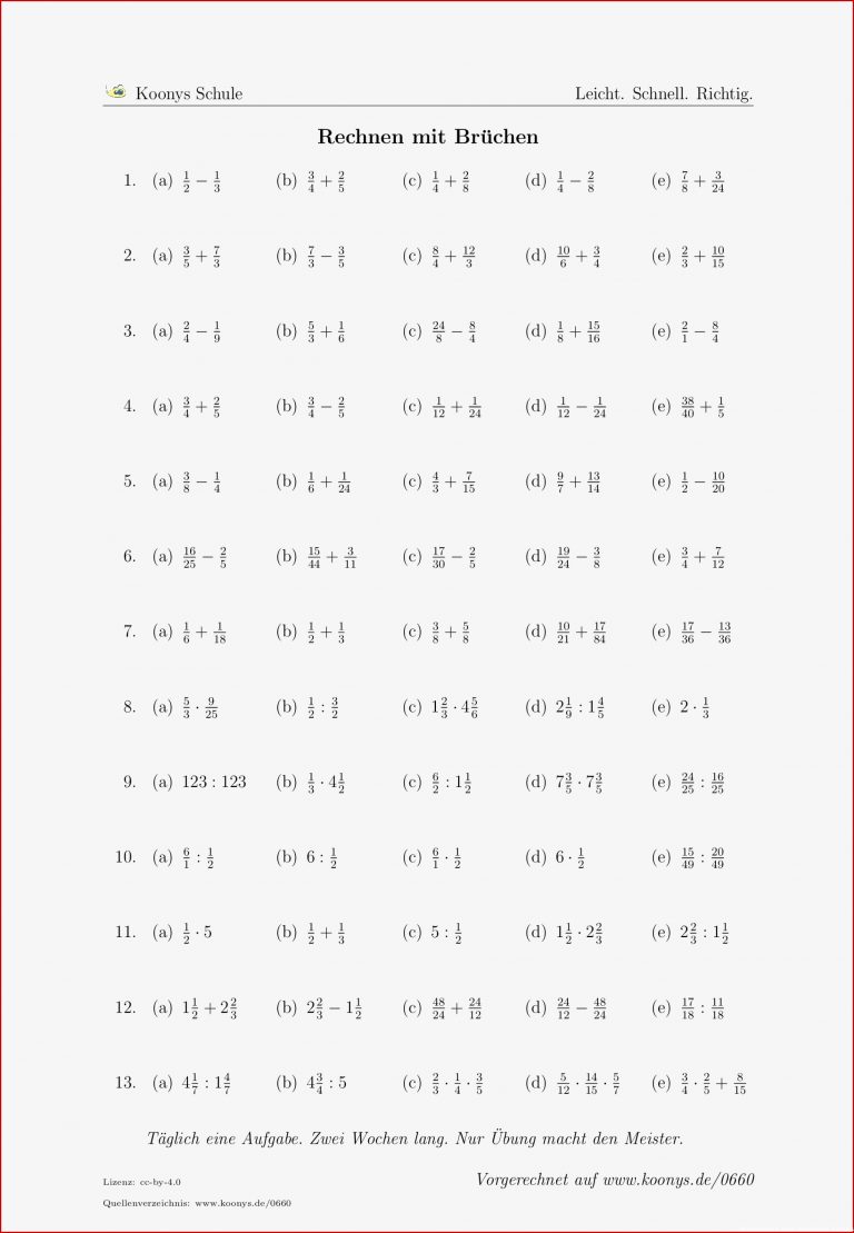 Brüche Multiplizieren Divi Ren Arbeitsblatt Ideen