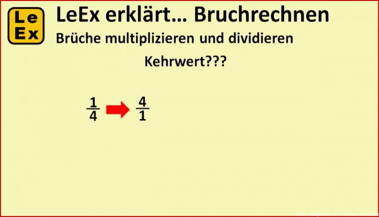 Brüche multiplizieren und divi ren Erklärung