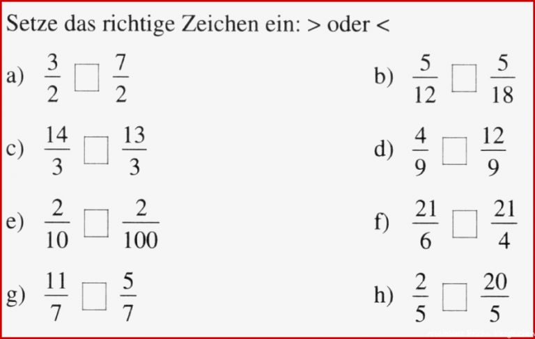 Brüche ordnen Arbeitsblatt 2 Deutsch Geschichte