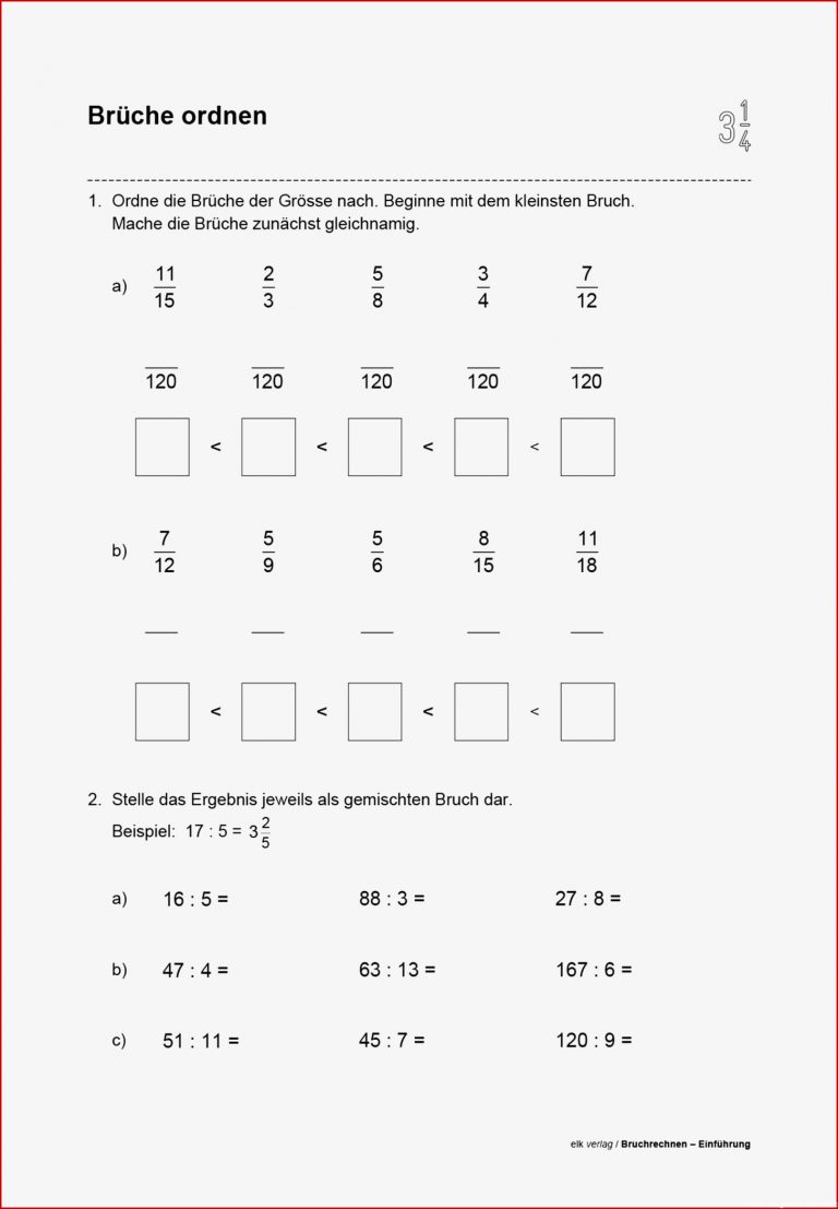 Brüche Ordnen Arbeitsblatt Arbeitsblatt 3 Bruchzahlen