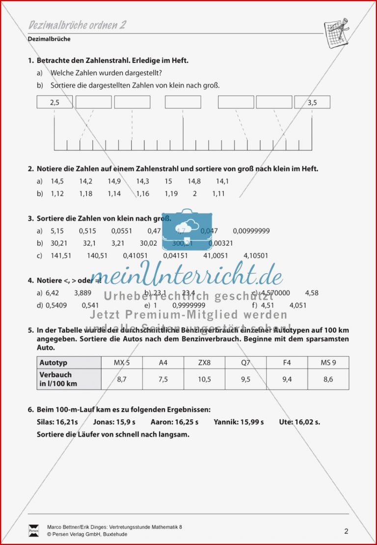 Brüche Ordnen Arbeitsblatt Arbeitsblatt Brüche auf dem