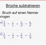 Brüche Subtrahieren