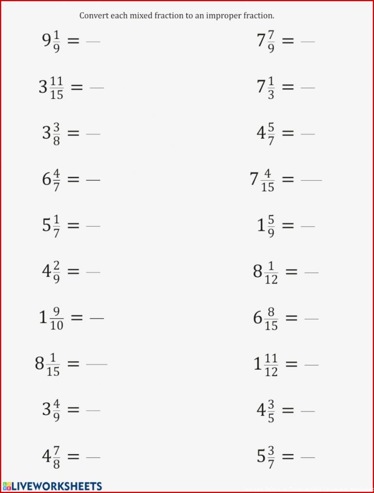 BrÃ¼che Umwandeln (gemischt â> Gemein) â Mathe-lernen.net