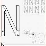 Buchstaben Schreiben Lernen Arbeitsblätter Buchstabe N