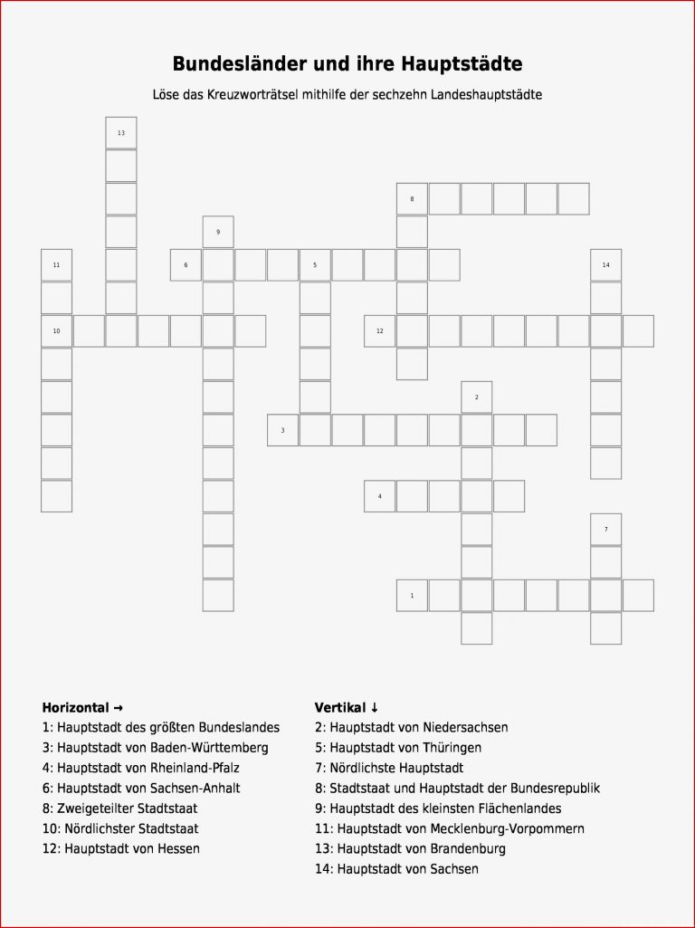 Bundesländer Deutschland Arbeitsblatt Grundschule