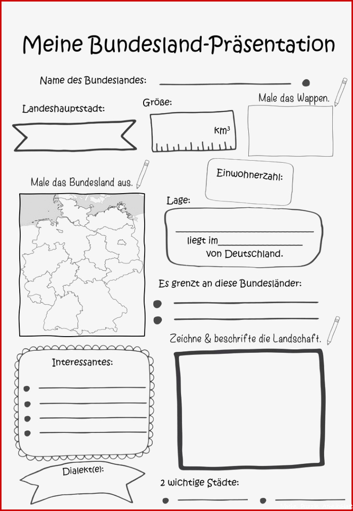 Bundesländer Deutschland Arbeitsblatt Neue Arbeitsblätter