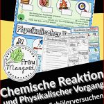 Chemische Reaktion Oder Physikalischer Vorgang