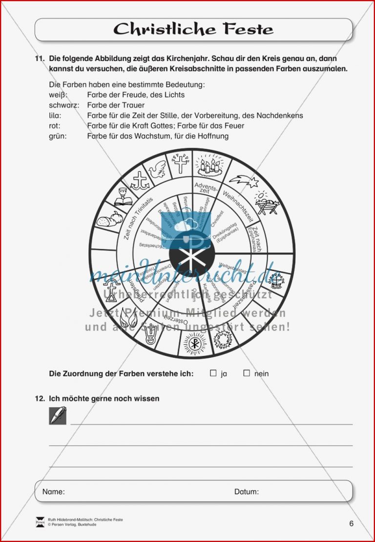 Christliche Feste Feste im Kirchenjahr meinUnterricht