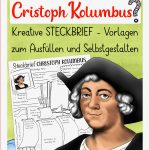 Christoph Kolumbus Steckbrief – Unterrichtsmaterial In Den