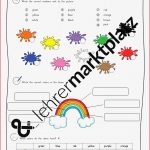 Colors Englisch 2 Arbeitsblätter – Unterrichtsmaterial