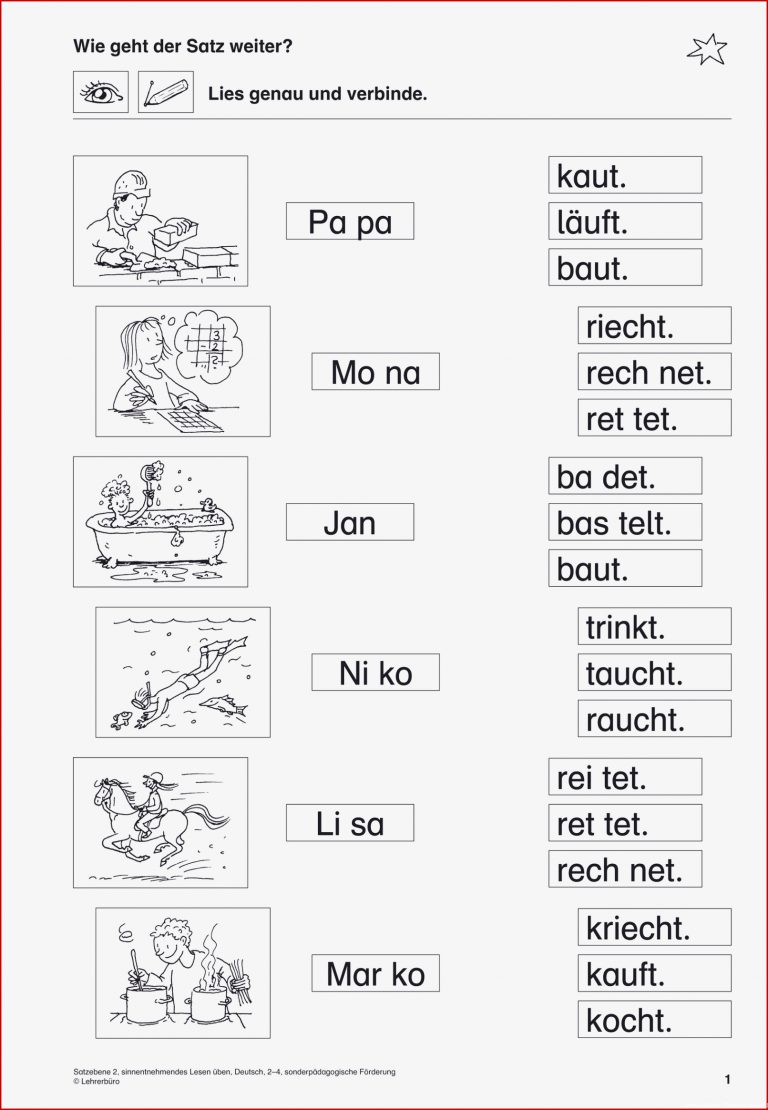 Cornelsen Arbeitsblätter Deutsch Klasse 1 Worksheets
