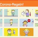 Corona Hinweisposter Für Grundschule