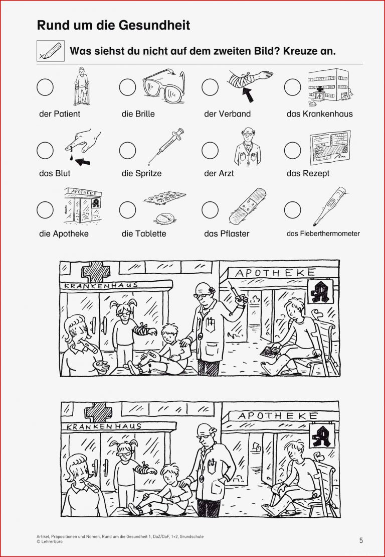 DaF DaZ · Arbeitsblätter · Grundschule · Lehrerbüro