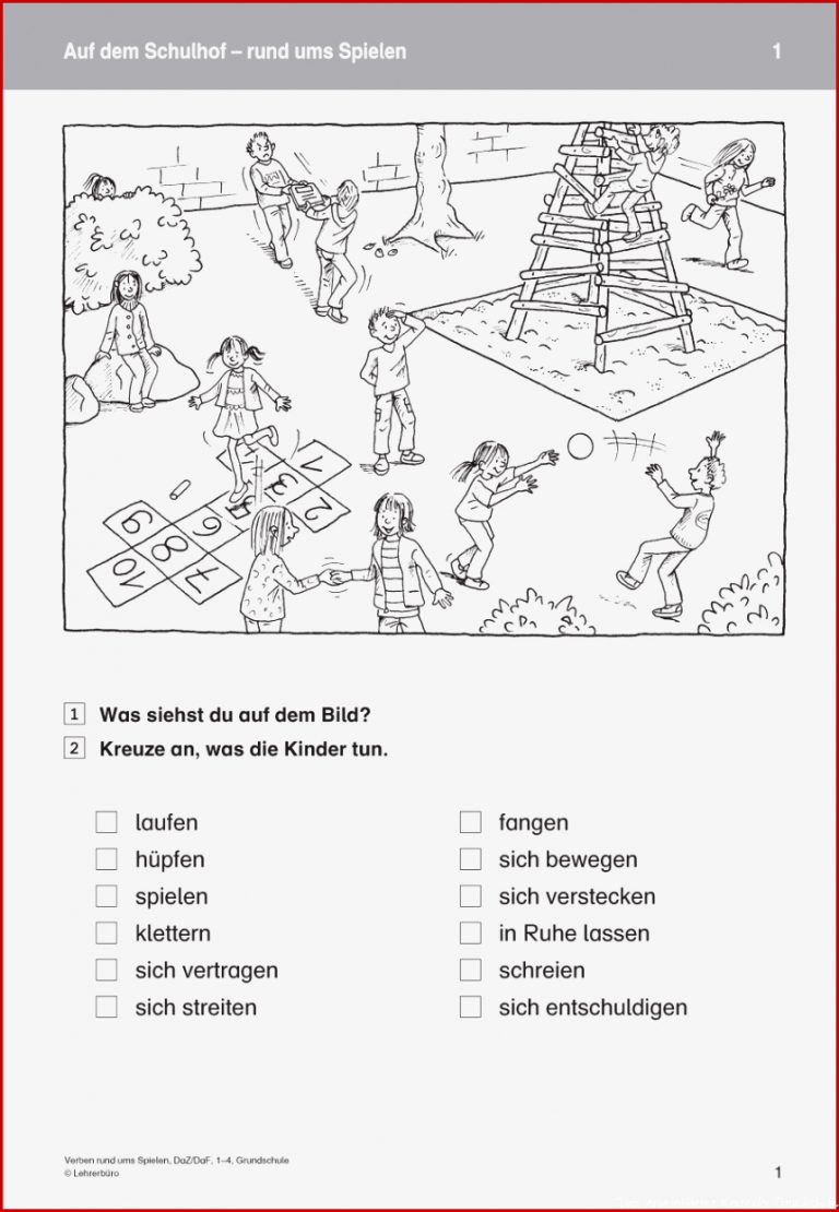 DaF DaZ · Arbeitsblätter · Grundschule · Lehrerbüro