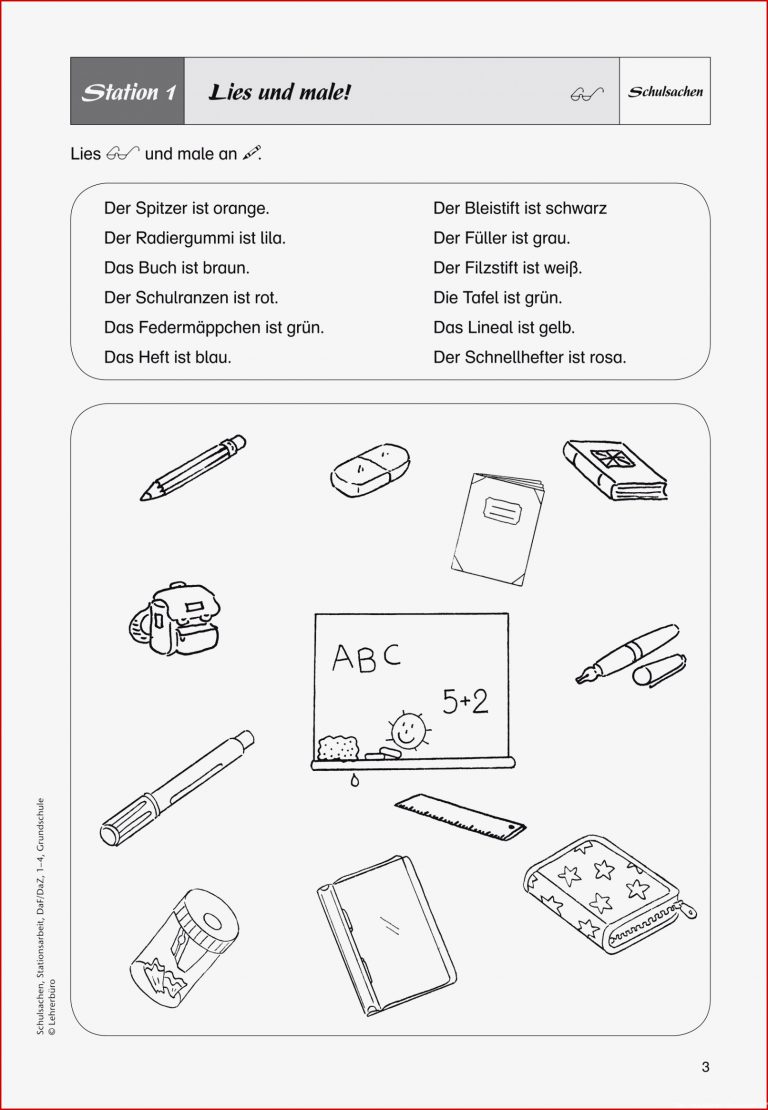 Daf Daz · Arbeitsblätter · Grundschule · Lehrerbüro