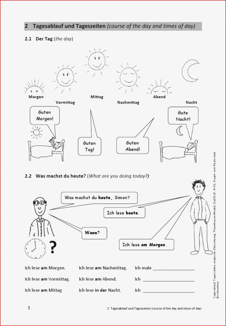 DaF DaZ · Arbeitsblätter · Sekundarstufe I · Lehrerbüro