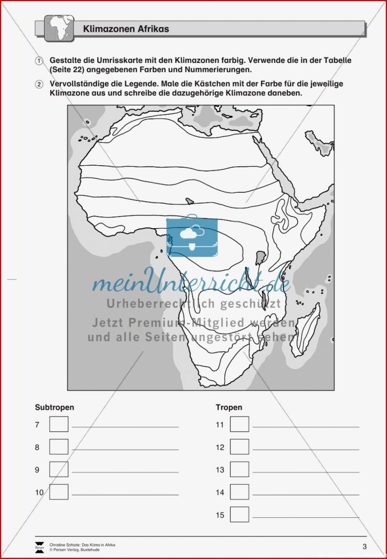 Das Klima In Afrika Klimazonen Klimadiagramme