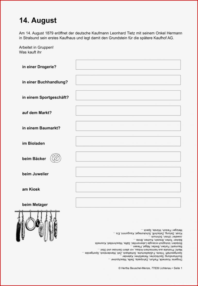 Das Parfum Arbeitsblätter Worksheets