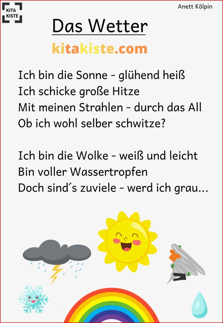 "das Wetter" Gedicht