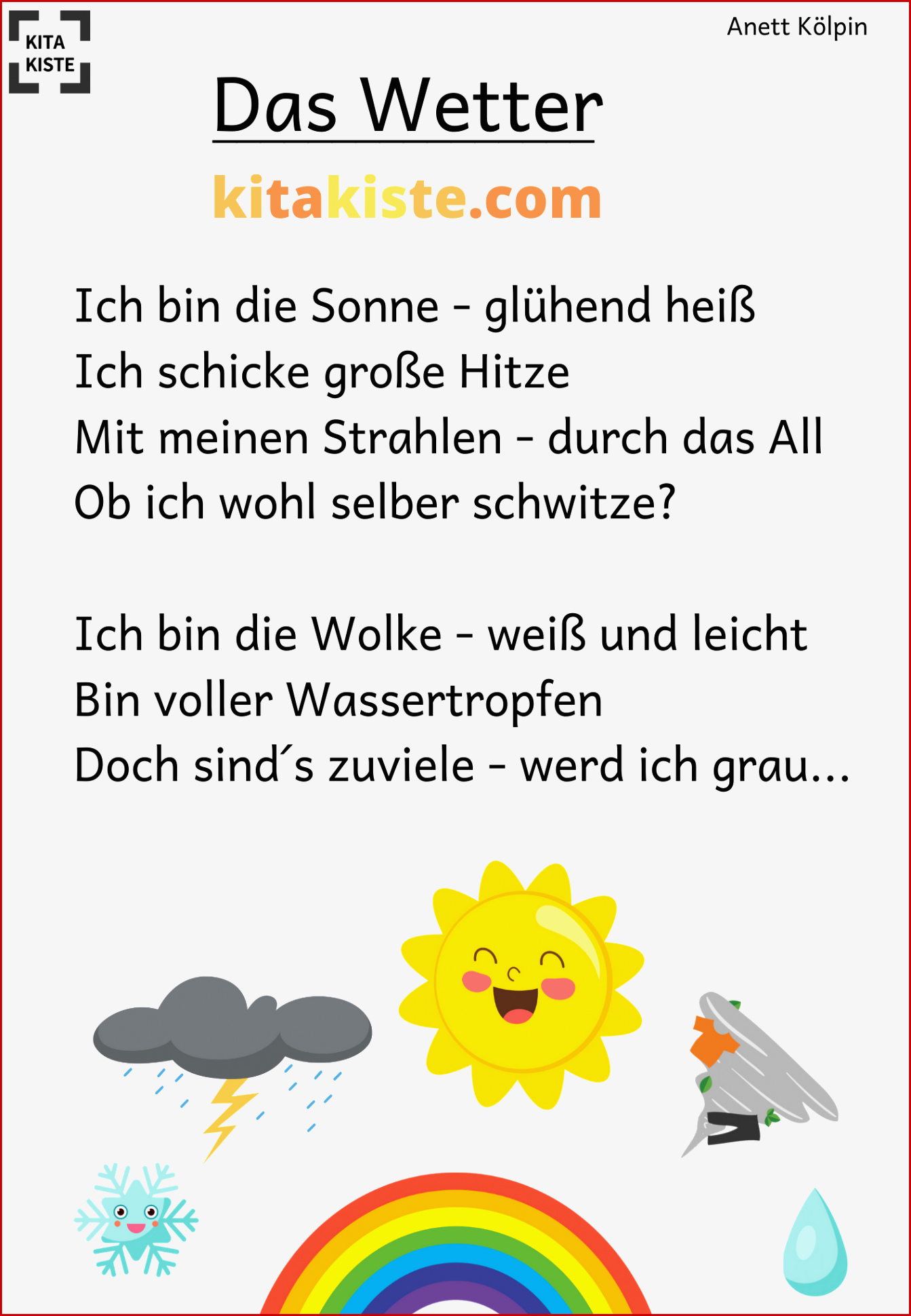 "das Wetter" Gedicht