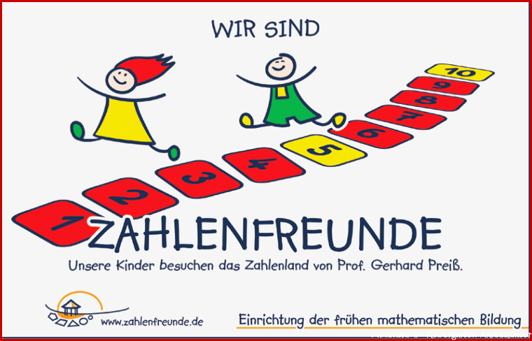 Das Zahlenland im Kindergarten Zahlenland Prof Preiß