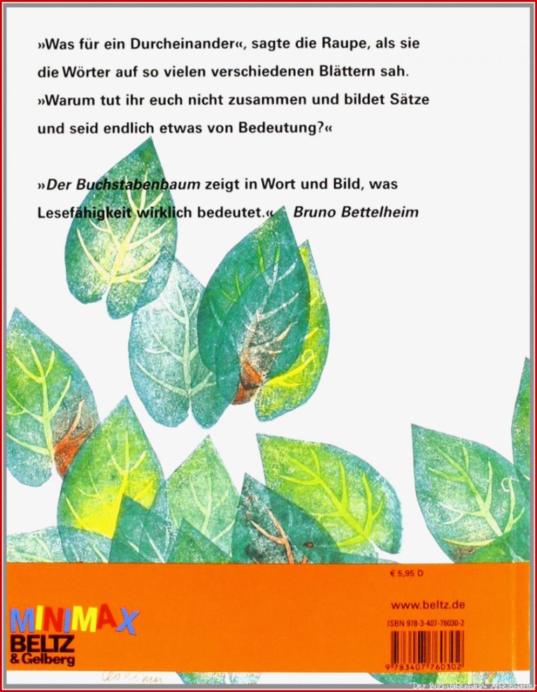 Der Buchstabenbaum Arbeitsblätter Worksheets