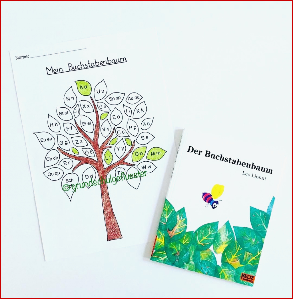 Der Buchstabenbaum Arbeitsblätter Worksheets