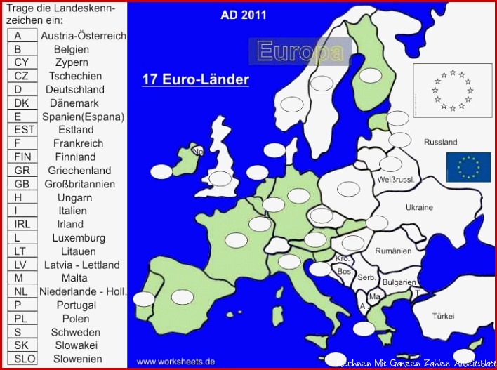 Der Euro Arbeitsblatt Ideen Arbeitsblätter