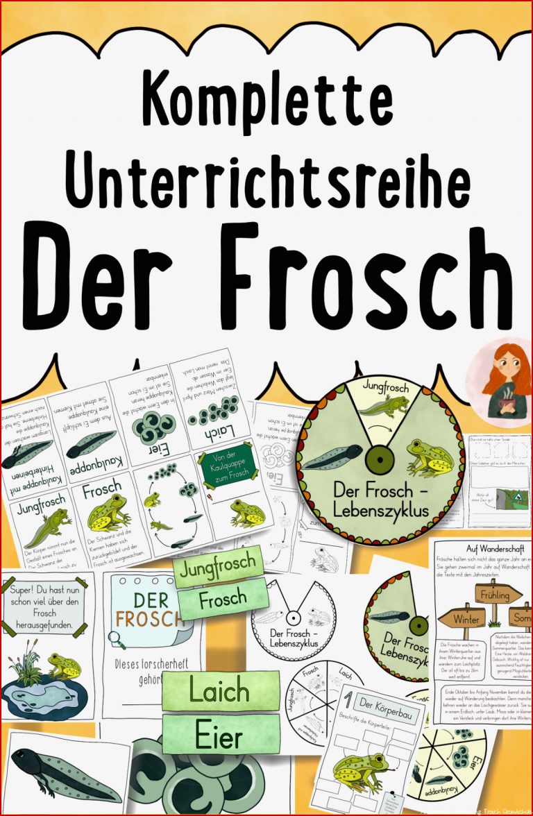 Der Frosch – Großes Materialpaket – Metamorphose