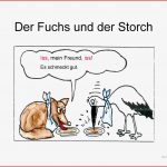 Der Fuchs Und Der Storch Arbeitsblatt Free Esl