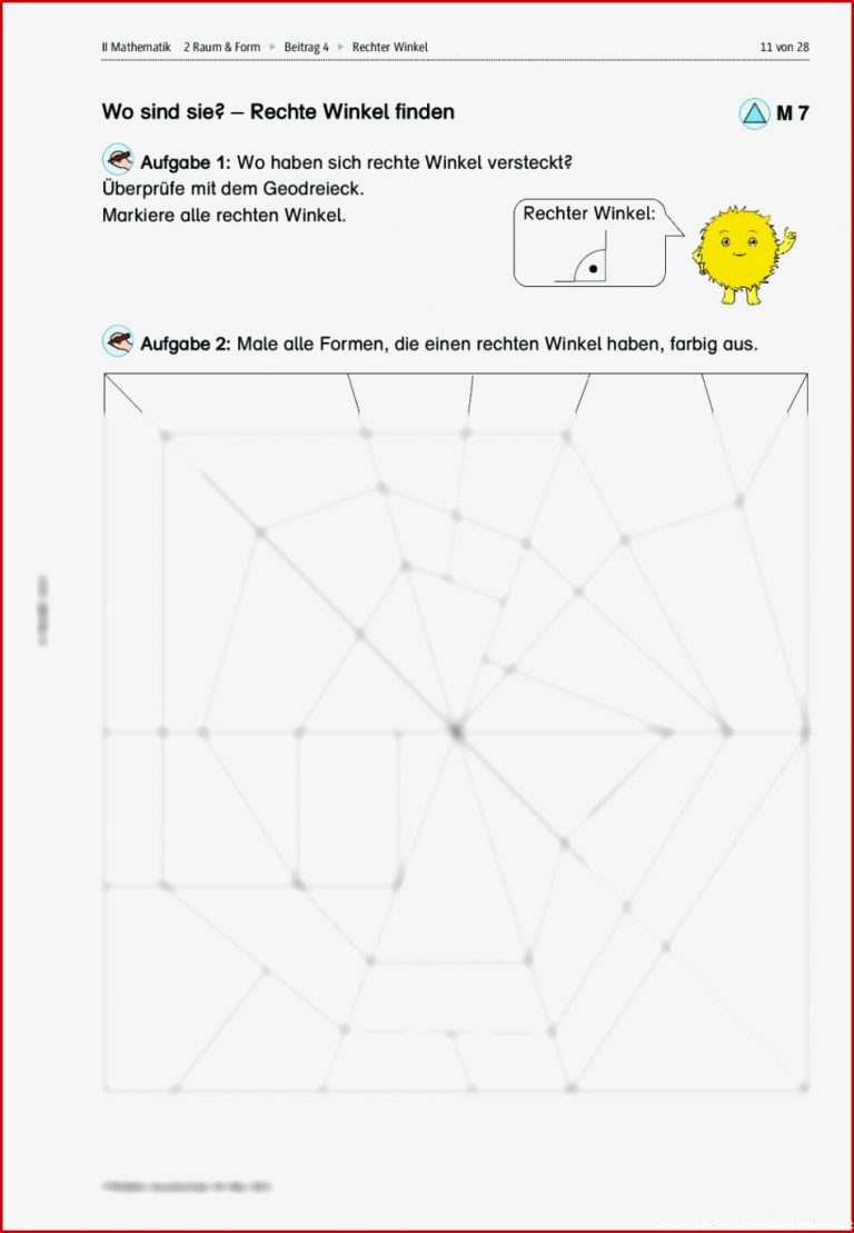 Der rechte Winkel und geometrische Vorübungen – Alles im